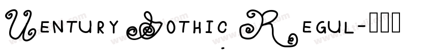 Uentury Gothic Regul字体转换